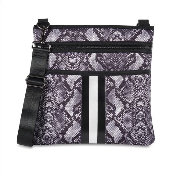 haute shore Handbags - NWT Haute Shore Peyton Vogue Gray Python Crossbody